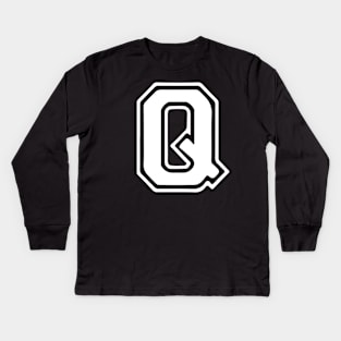 Letter Q Kids Long Sleeve T-Shirt